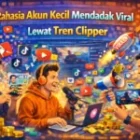 Rahasia Akun Kecil Mendadak Viral Lewat Tren Clipper
